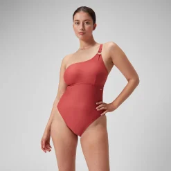 Women's Shaping Asymmetric Swimsuit Red