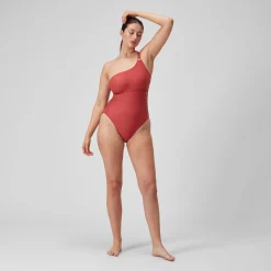 Women's Shaping Asymmetric Swimsuit Red