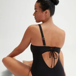 Women's Shaping Asymmetric Swimsuit Black