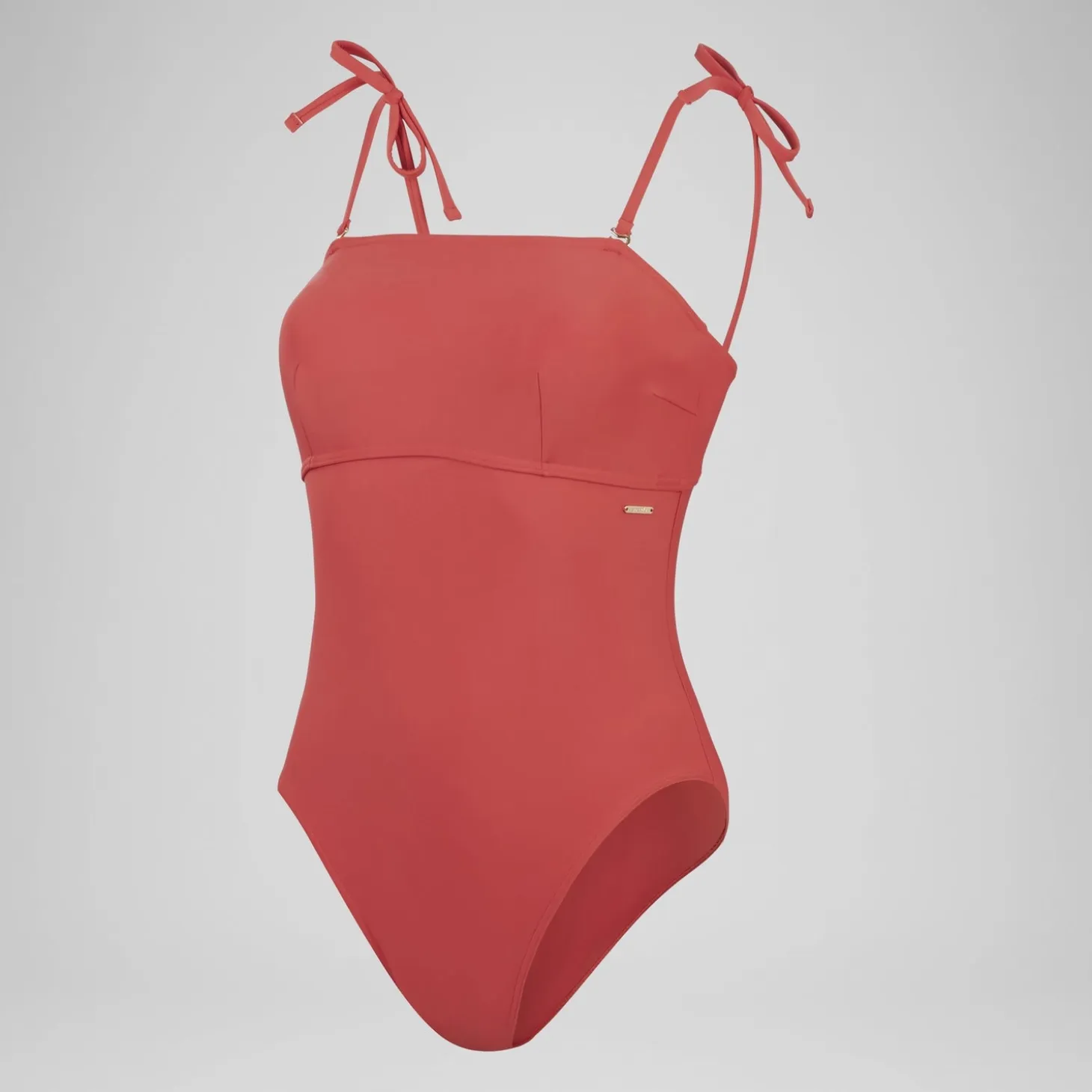Women's Shaping Bandeau Swimsuit Red