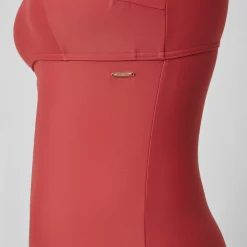 Women's Shaping Bandeau Swimsuit Red