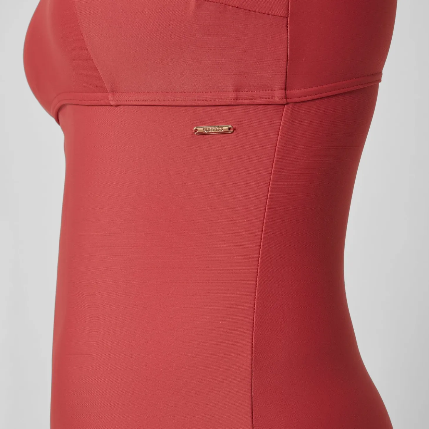 Women's Shaping Bandeau Swimsuit Red