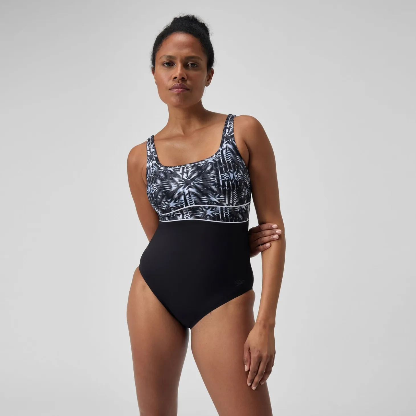 Women's Shaping Contour Eclipse Swimsuit Black/Grey