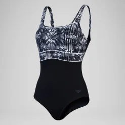 Women's Shaping Contour Eclipse Swimsuit Black/Grey