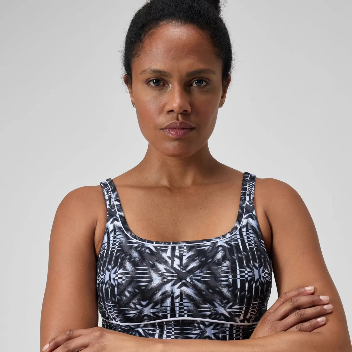 Women's Shaping Contour Eclipse Swimsuit Black/Grey