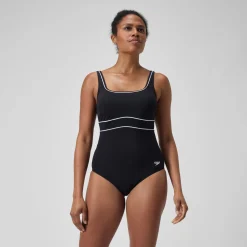 Women's Shaping Contour Eclipse Swimsuit Black/White