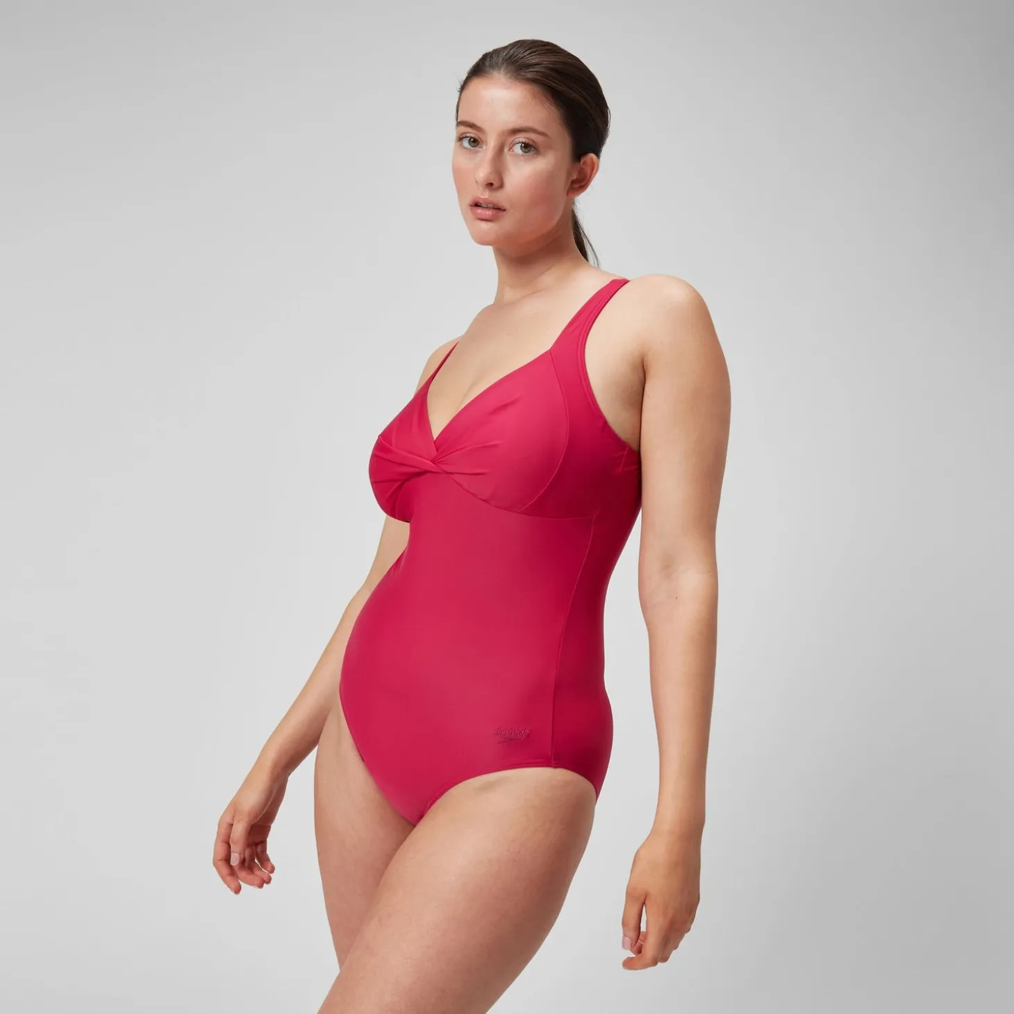 Women's Shaping Cross Knot Swimsuit Purple
