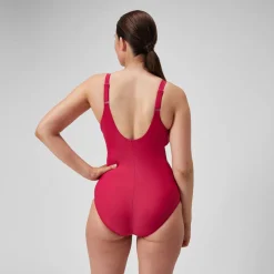 Women's Shaping Cross Knot Swimsuit Purple