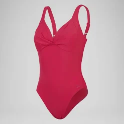 Women's Shaping Cross Knot Swimsuit Purple