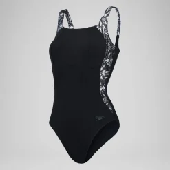 Women's Shaping LunaLustre Printed Swimsuit Black/Grey