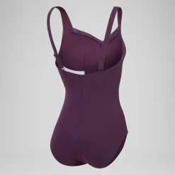 Women's Shaping Printed LunaElustre Swimsuit Purple