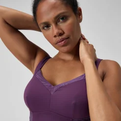 Women's Shaping Printed LunaElustre Swimsuit Purple