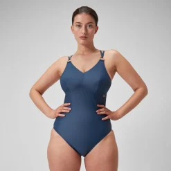 Women's Shaping Strappy Swimsuit Navy