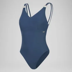 Women's Shaping Strappy Swimsuit Navy