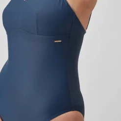 Women's Shaping Strappy Swimsuit Navy