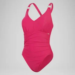 Women's Shaping V Neck Swimsuit Purple