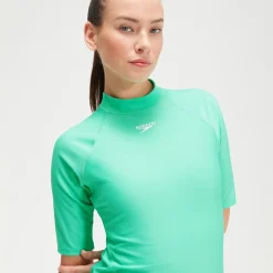Women's Short Sleeve Rash Top Green