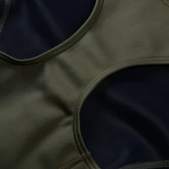 Women's Sleeveless Thermal Swimsuit Black/Green