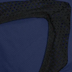 Women's Solid Bikini Top with Mesh Blue