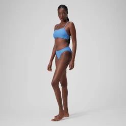 Women's Solid Classic Bikini Bottom Blue