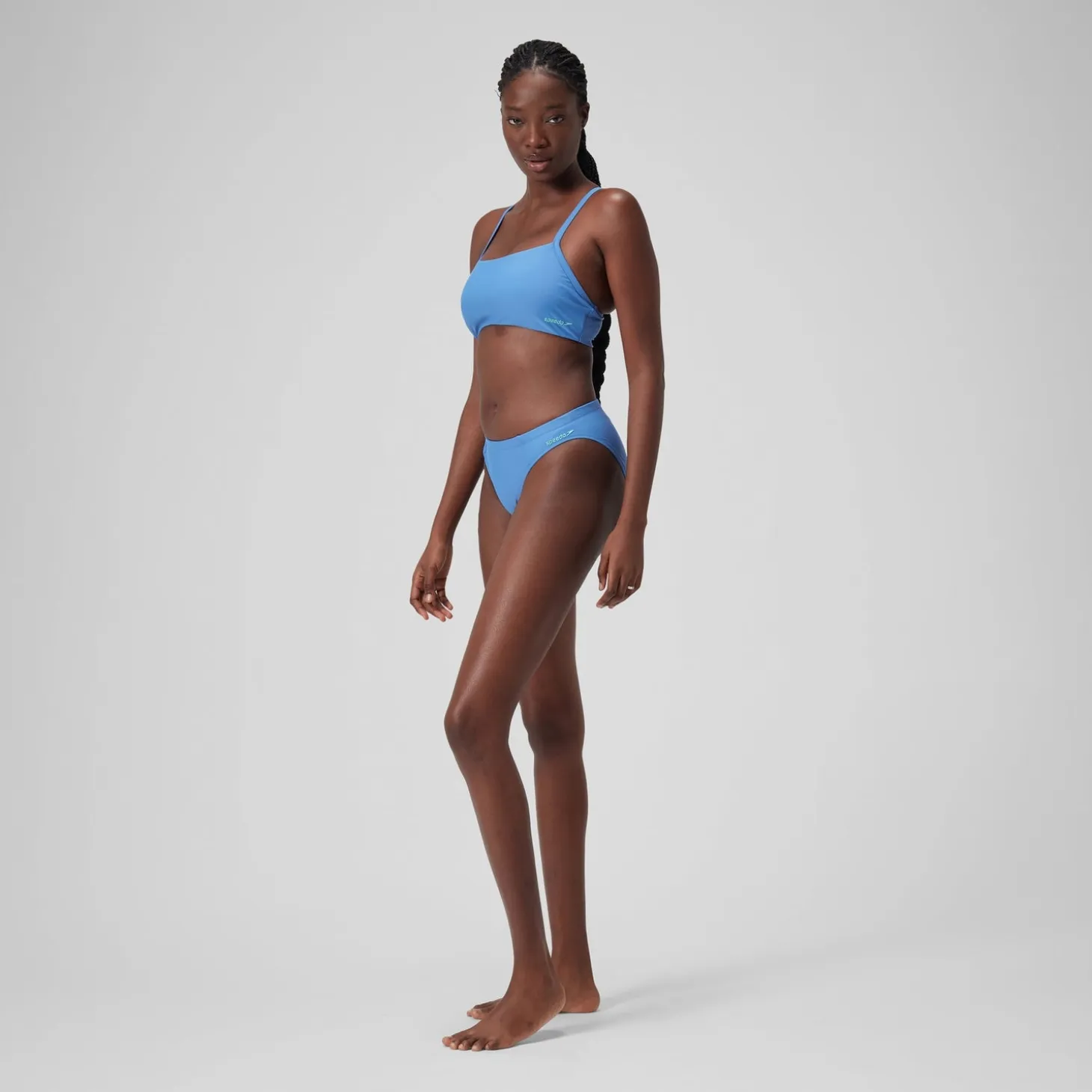 Women's Solid Classic Bikini Bottom Blue