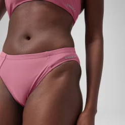 Women's Solid Classic Bikini Bottom Pink
