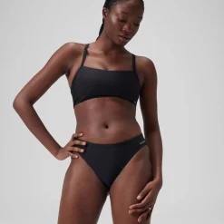 Women's Solid Classic Bikini Bottom Dark Grey