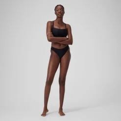 Women's Solid Classic Bikini Bottom Dark Grey