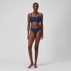 Women's Solid Racerback Bikini Top Blue