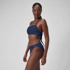 Women's Solid Racerback Bikini Top Blue