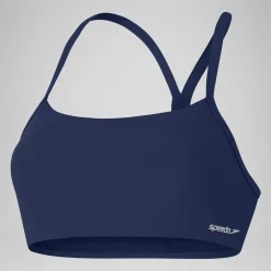 Women's Solid Racerback Bikini Top Blue