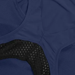 Women's Solid Scoop with Mesh Swimsuit Blue