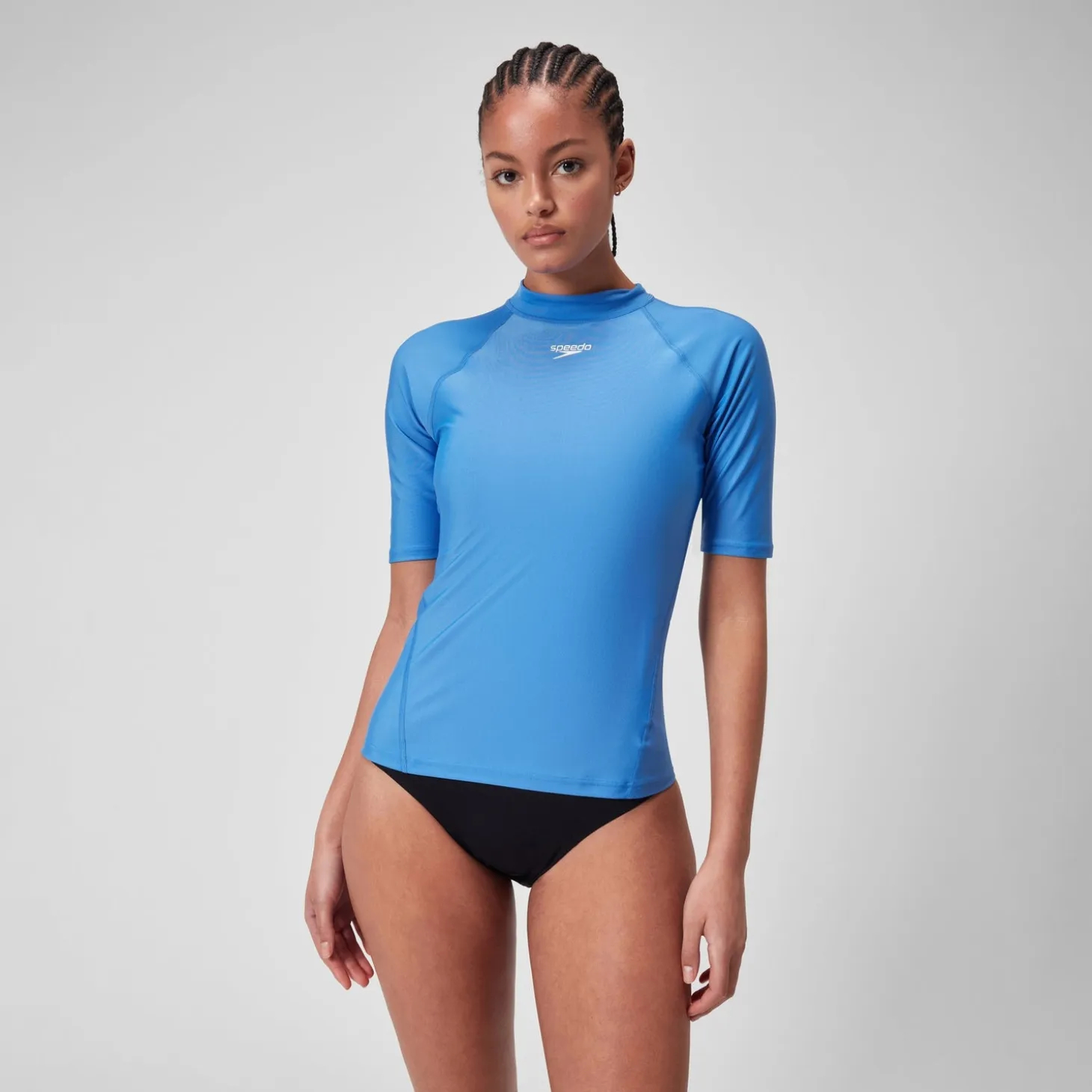 Women'sShort Sleeve Rash Top Blue
